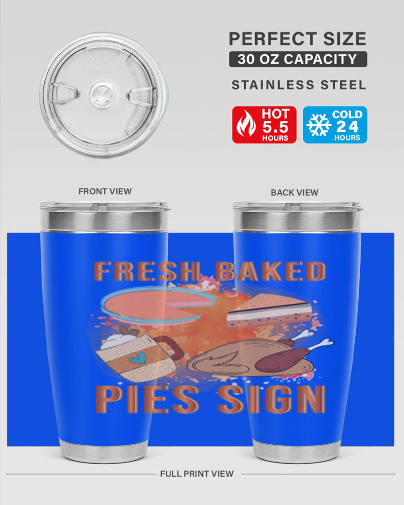 Fresh Baked Pies Sign 187#- fall- Tumbler