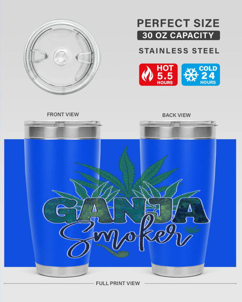 Ganja Smoker Sublimation 89#- marijuana- Tumbler