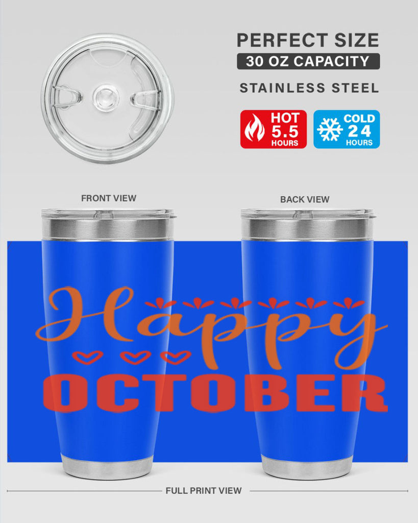 Happy October Design 237#- fall- Tumbler