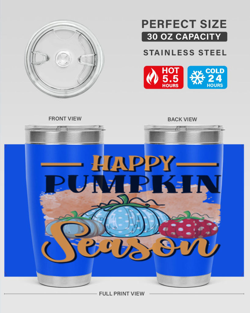Happy pumpkin season 240#- fall- Tumbler