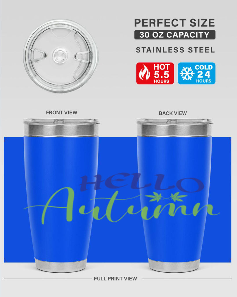 Hello Autumn 271#- fall- Tumbler