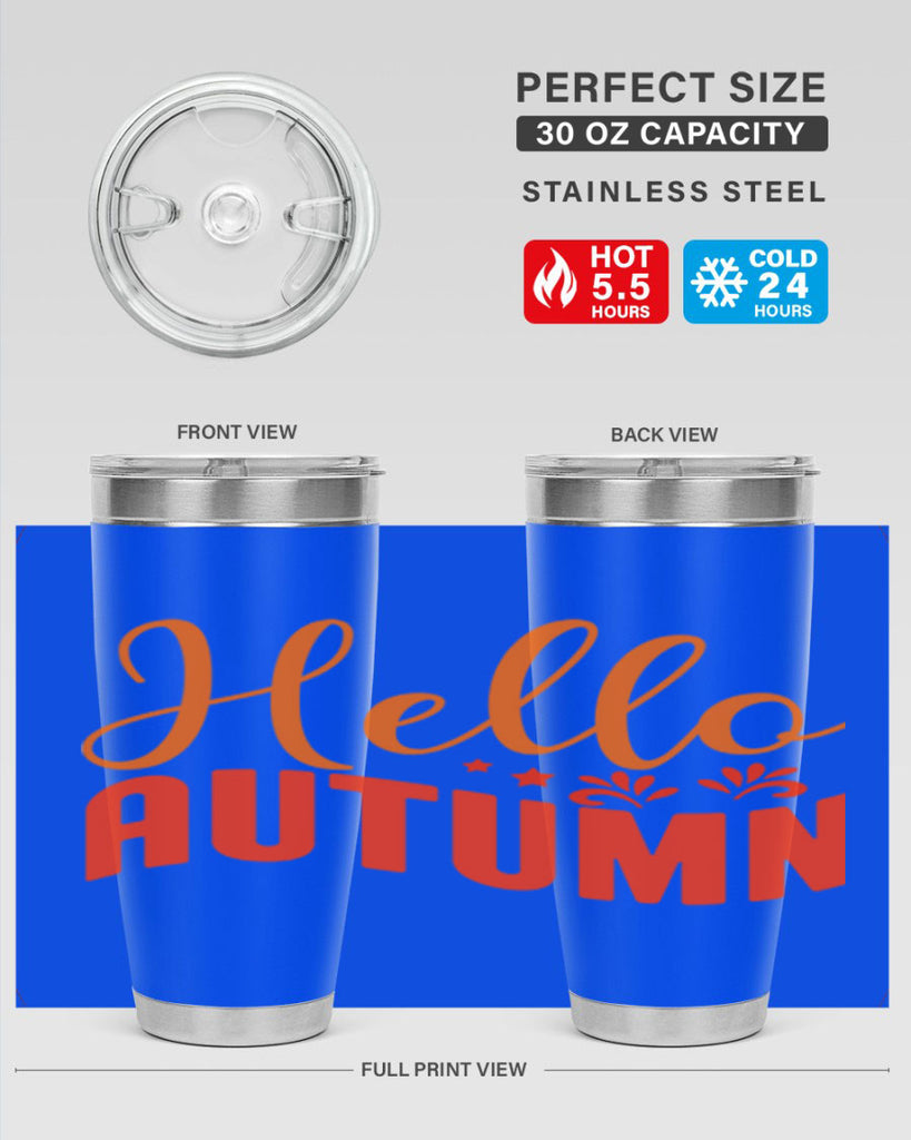 Hello Autumn Design 268#- fall- Tumbler