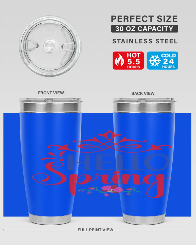 Hello Spring 211#- spring- Tumbler
