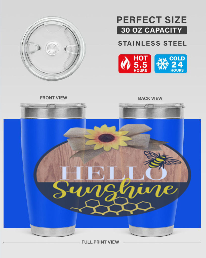 Hello Sunshine and bee Mockup215#- spring- Tumbler