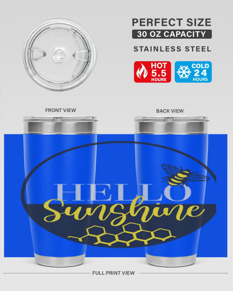 Hello Sunshine and bee216#- spring- Tumbler