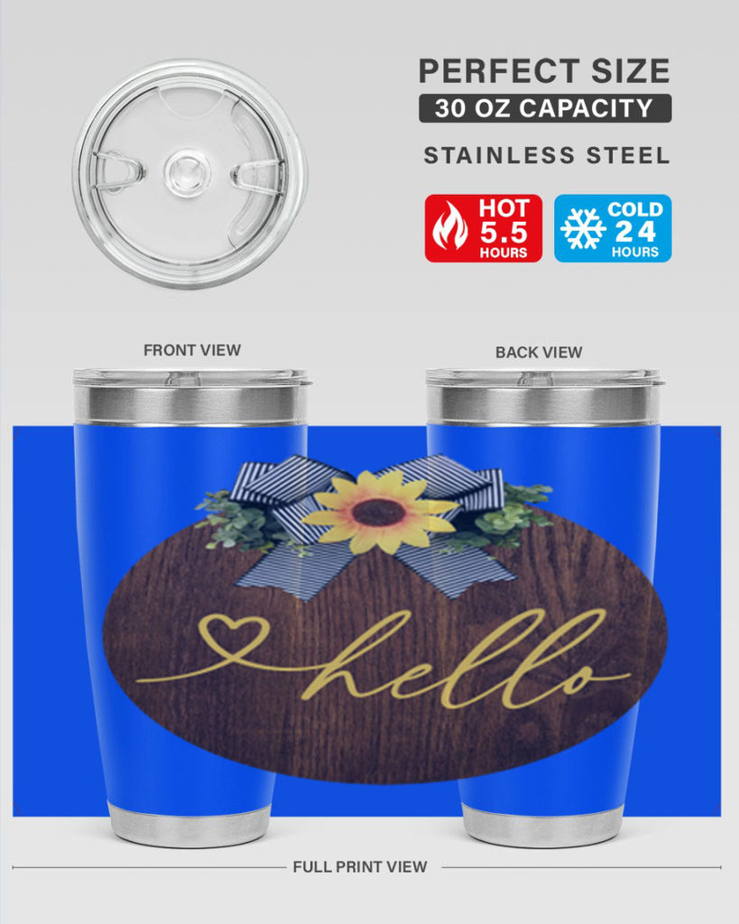 Hello heart Mockup182#- spring- Tumbler