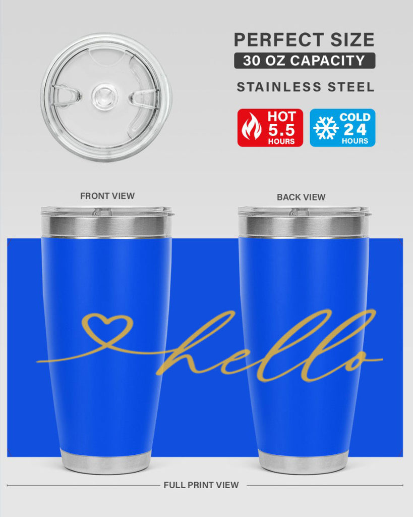 Hello heart183#- spring- Tumbler