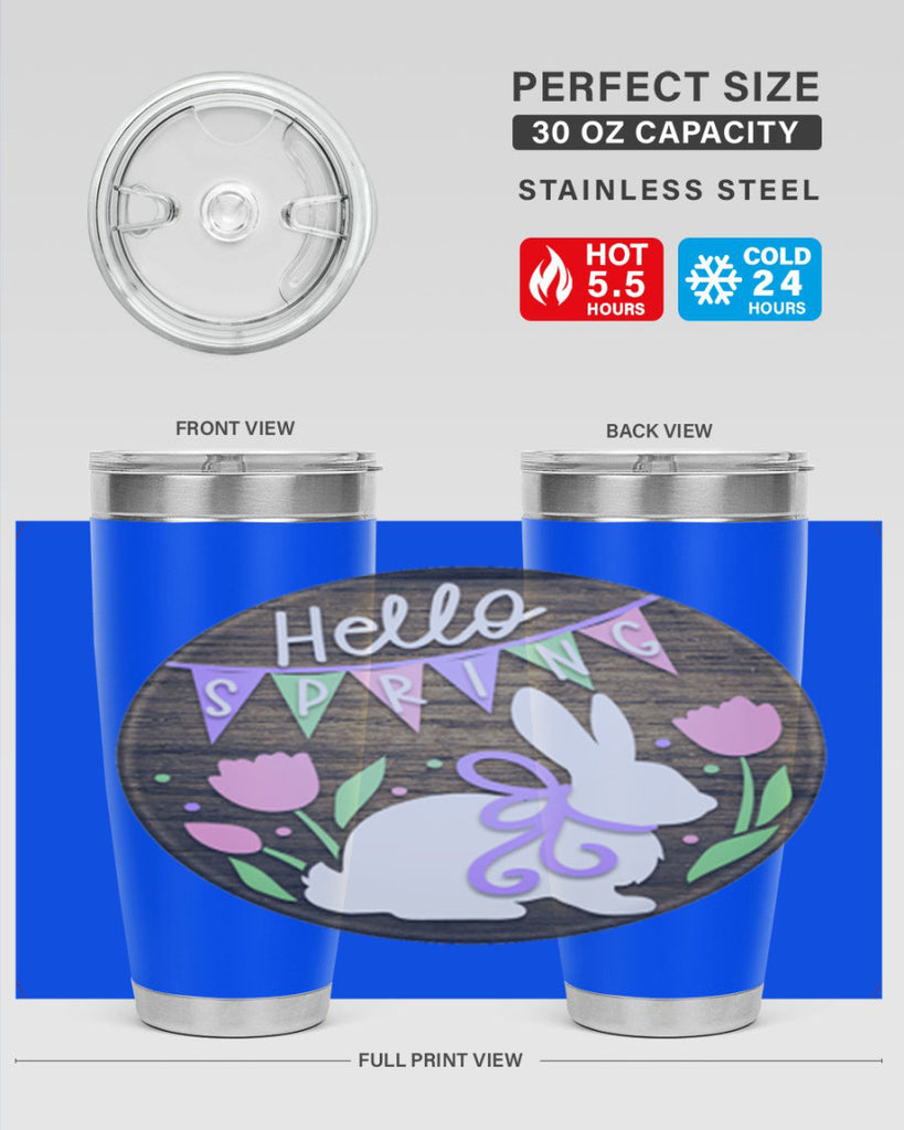 Hello spring bunny Mockup190#- spring- Tumbler