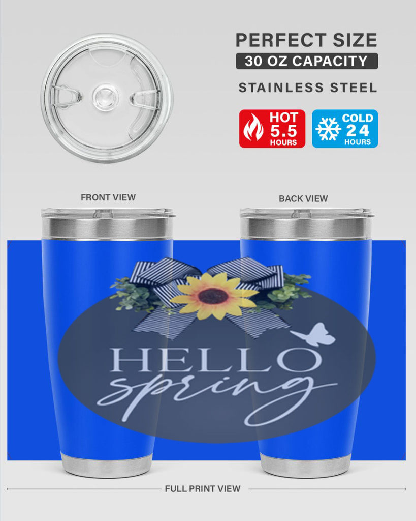 Hello spring butterfly Mockup194#- spring- Tumbler