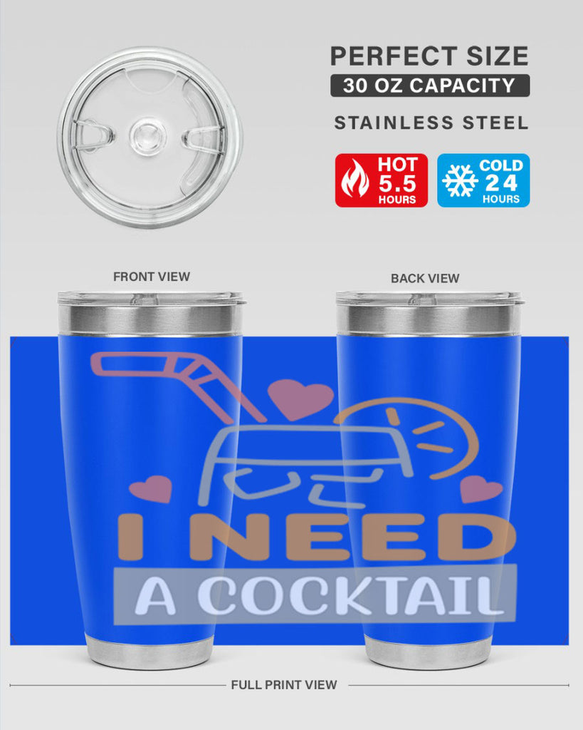 I Need A Cocktail 107#- fashion- Cotton Tank