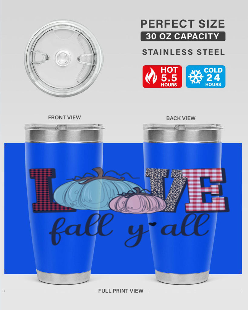 Love Fall Yall 409#- fall- Tumbler