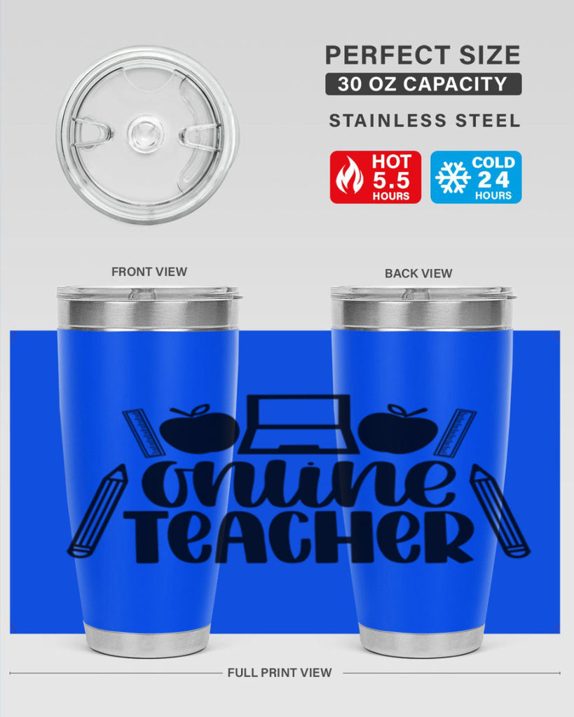 Online Teacher Style 61#- teacher- tumbler