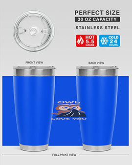 Owl Love You A TurtleRabbit 12#- owl- Tumblers