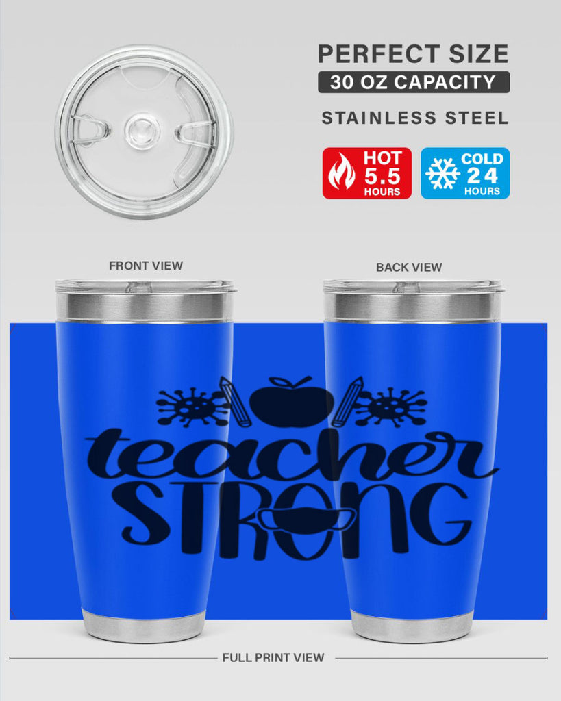 Teacher Strong Style 47#- teacher- tumbler