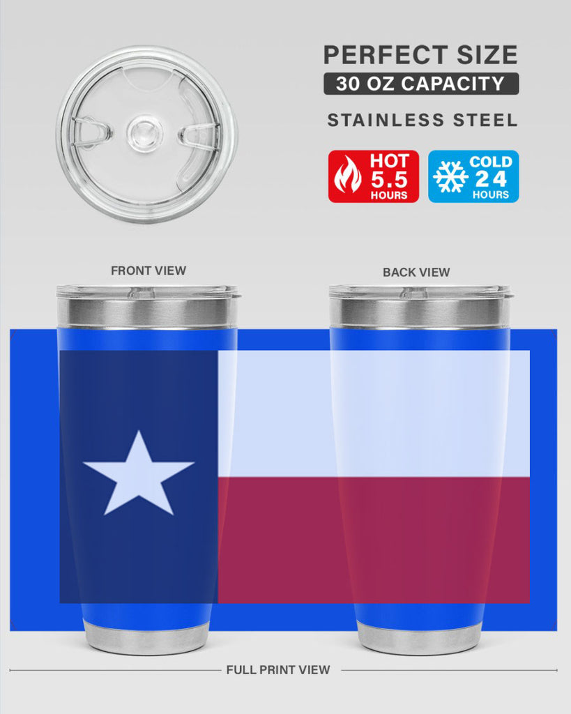 Texas 9#- Us Flags- Tumbler