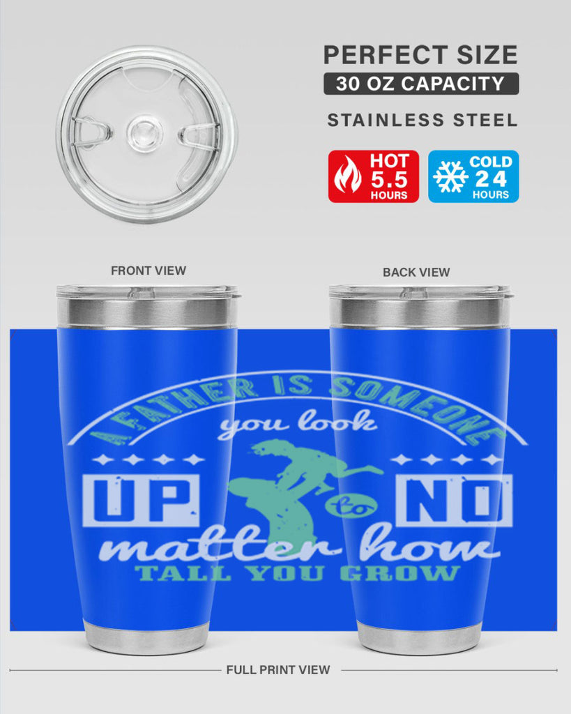 a father is someone 125#- fathers day- Tumbler