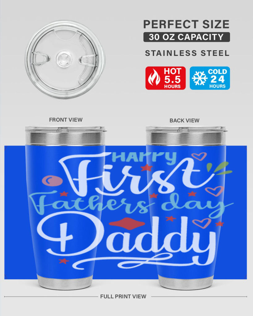 happy first fathers day daddy 89#- fathers day- Tumbler