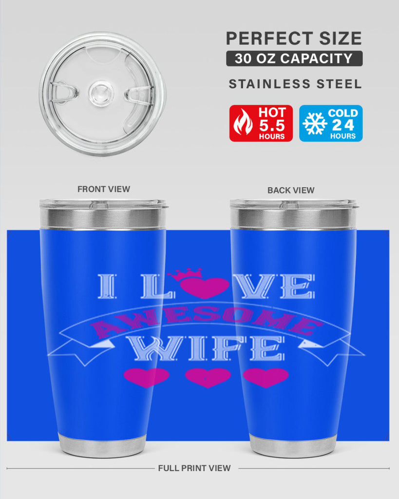 i love awesome wife 57#- valentines day- Tumbler