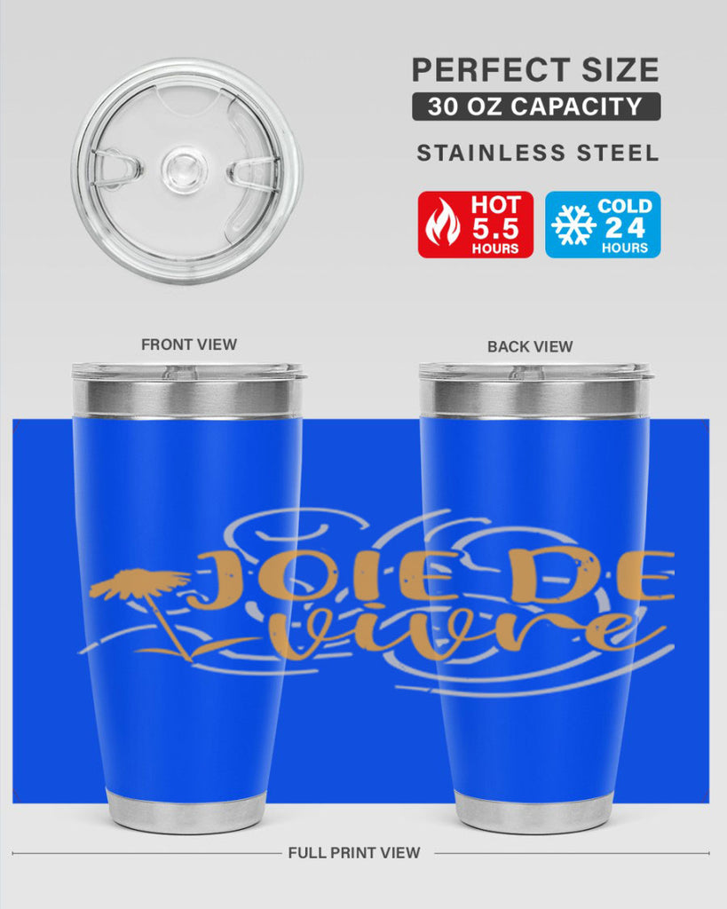 joie de vivre 57#- mardi gras- Tumbler