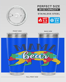 mama bear Style 32#- autism- Tumbler