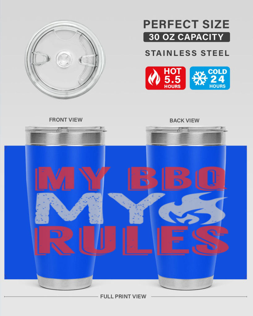 my bbq my rule 22#- bbq- Tumbler