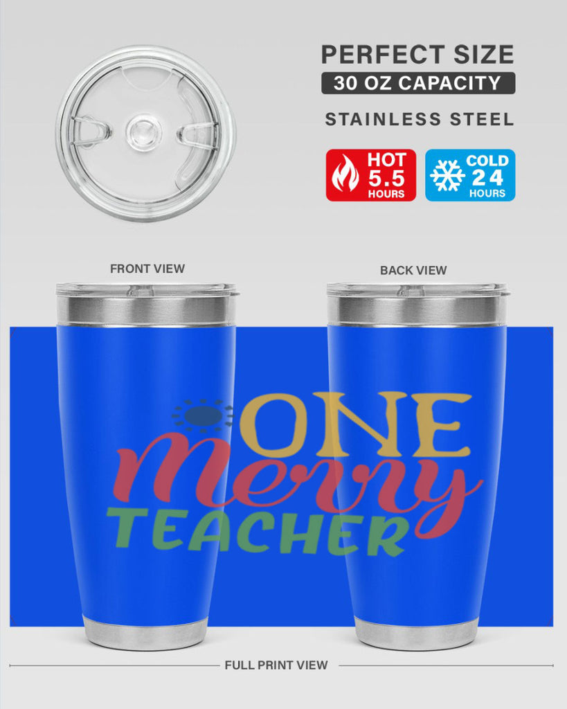 one merry teacher Style 162#- teacher- tumbler