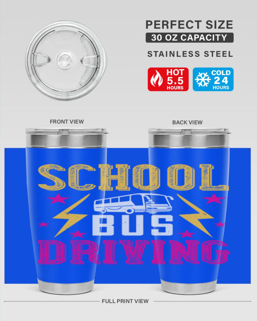 school bus driving Style 17#- bus driver- tumbler