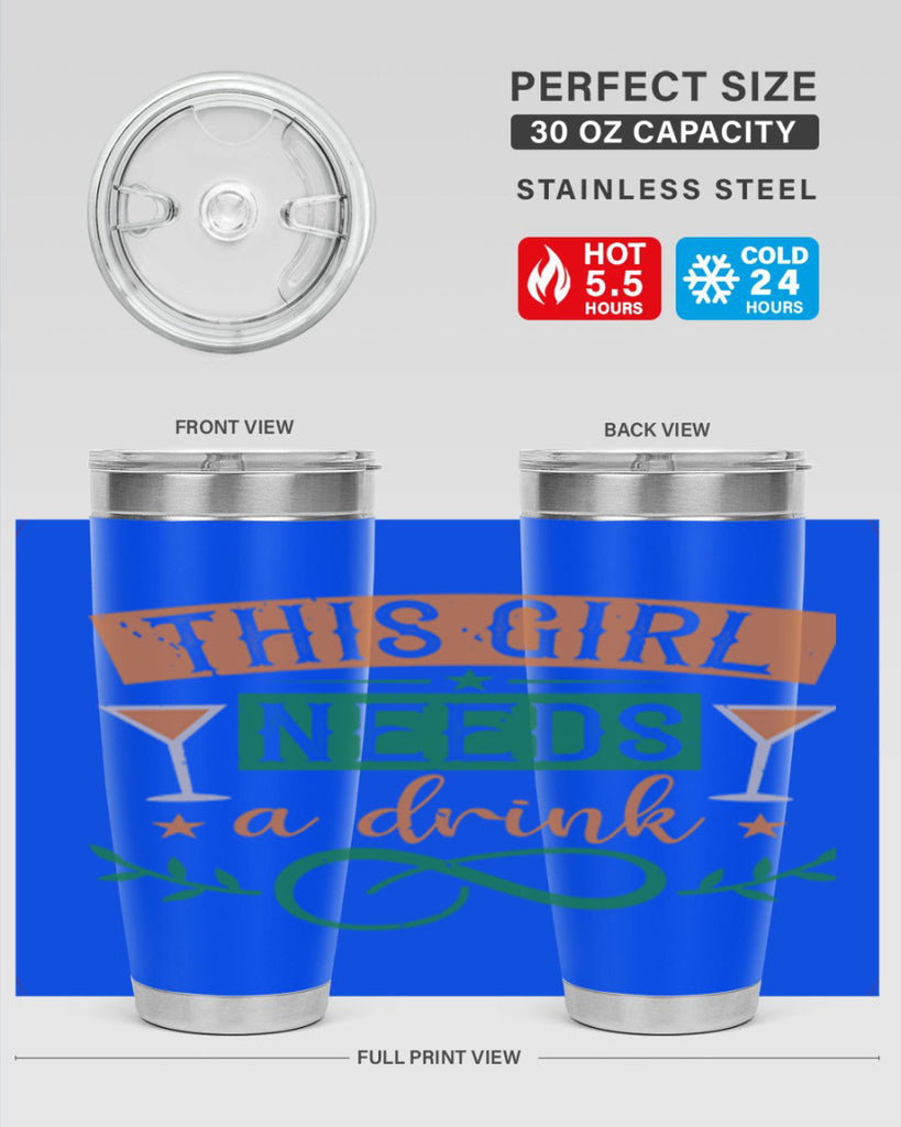 this girl needs a drink 1#- mardi gras- Tumbler