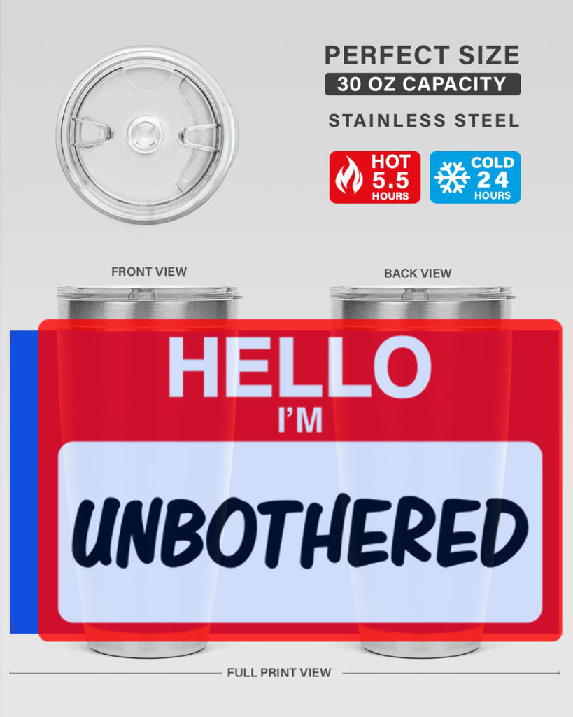 unbothered 14#- black words phrases- Cotton Tank