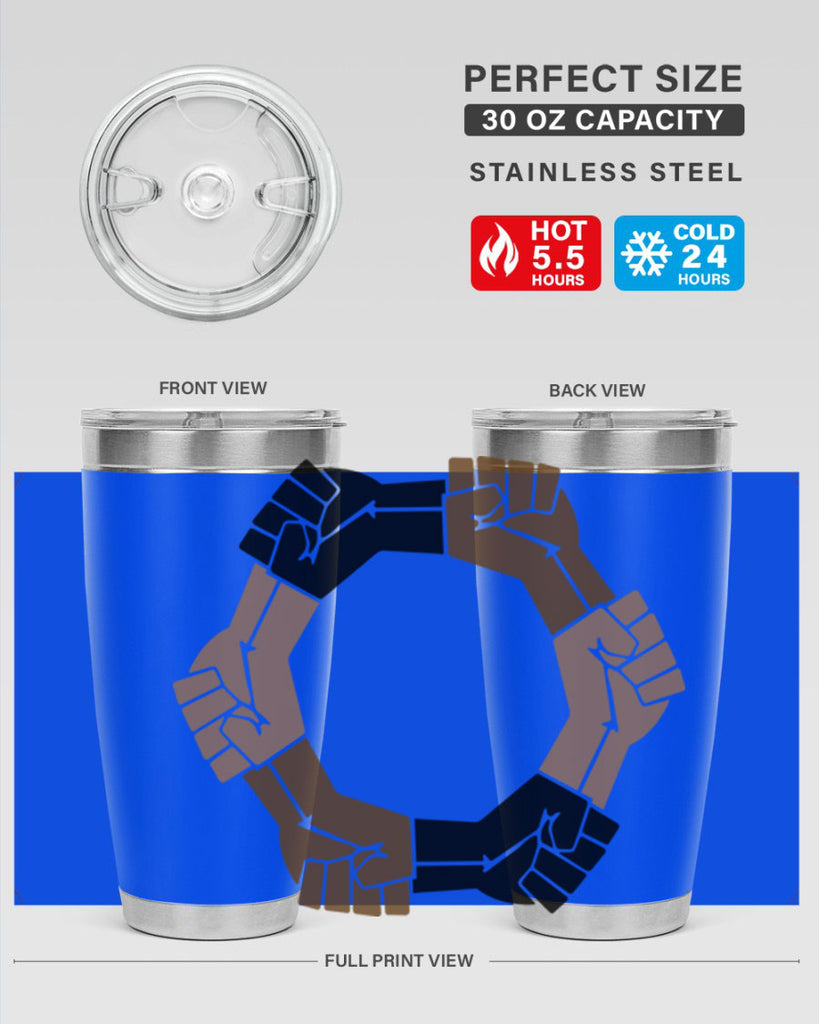 united black power fists 13#- black words phrases- Cotton Tank