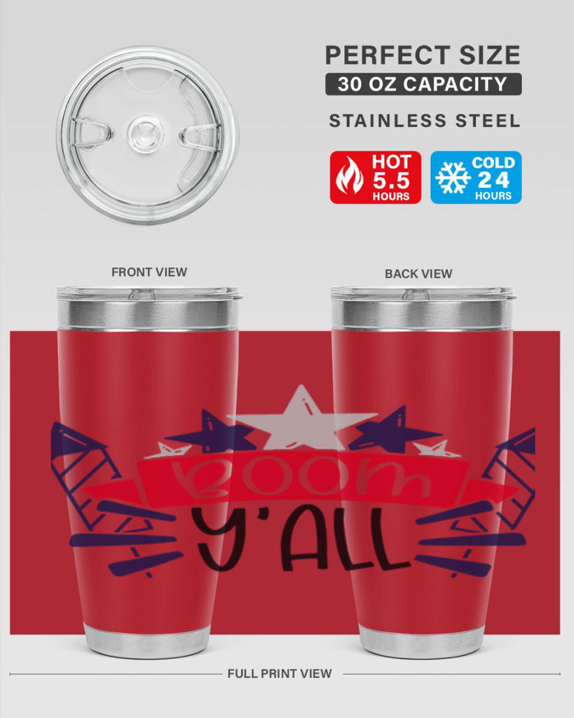 Boom Yall Style 146#- Fourt Of July- Tumbler