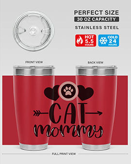 Cat Mommy Style 87#- cat- Tumbler