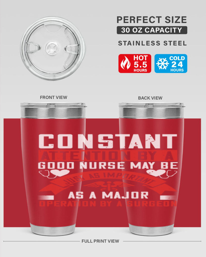 Constant attention by a good nurse may Style 408#- nurse- tumbler