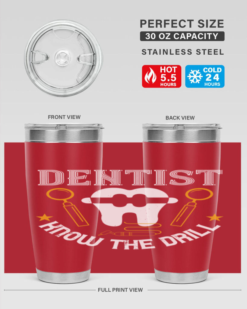 Dentist know the drill Style 46#- dentist- tumbler