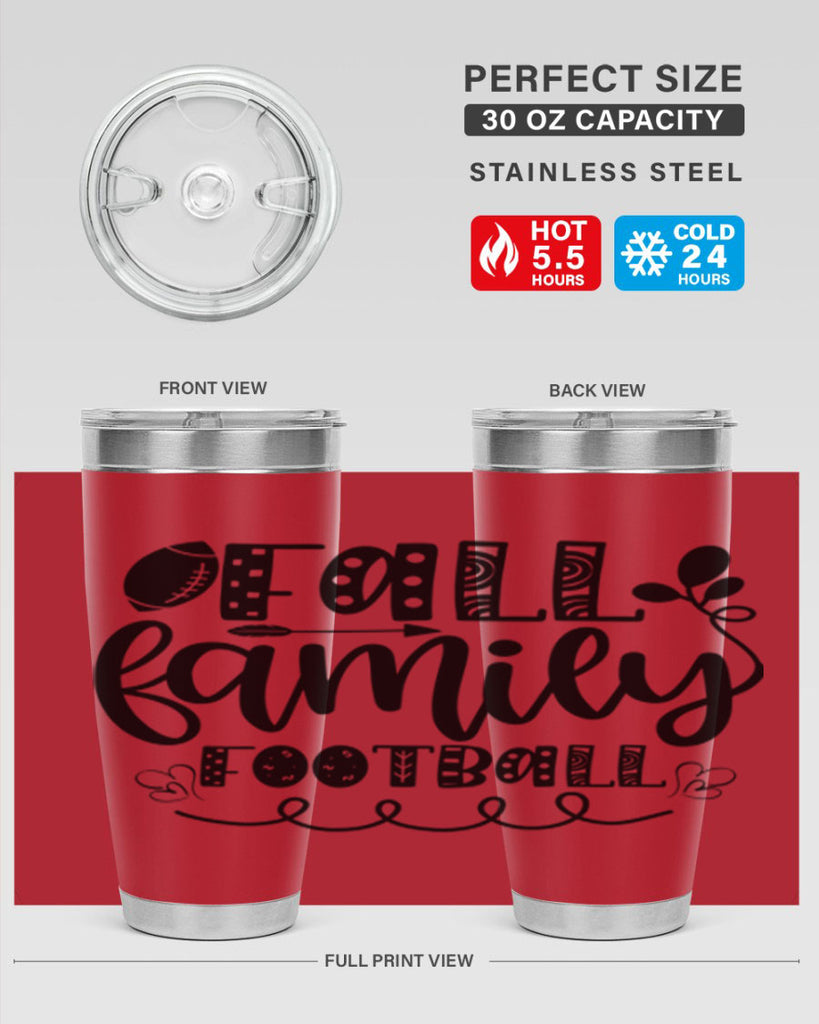Fall Family Football 99#- fall- Tumbler