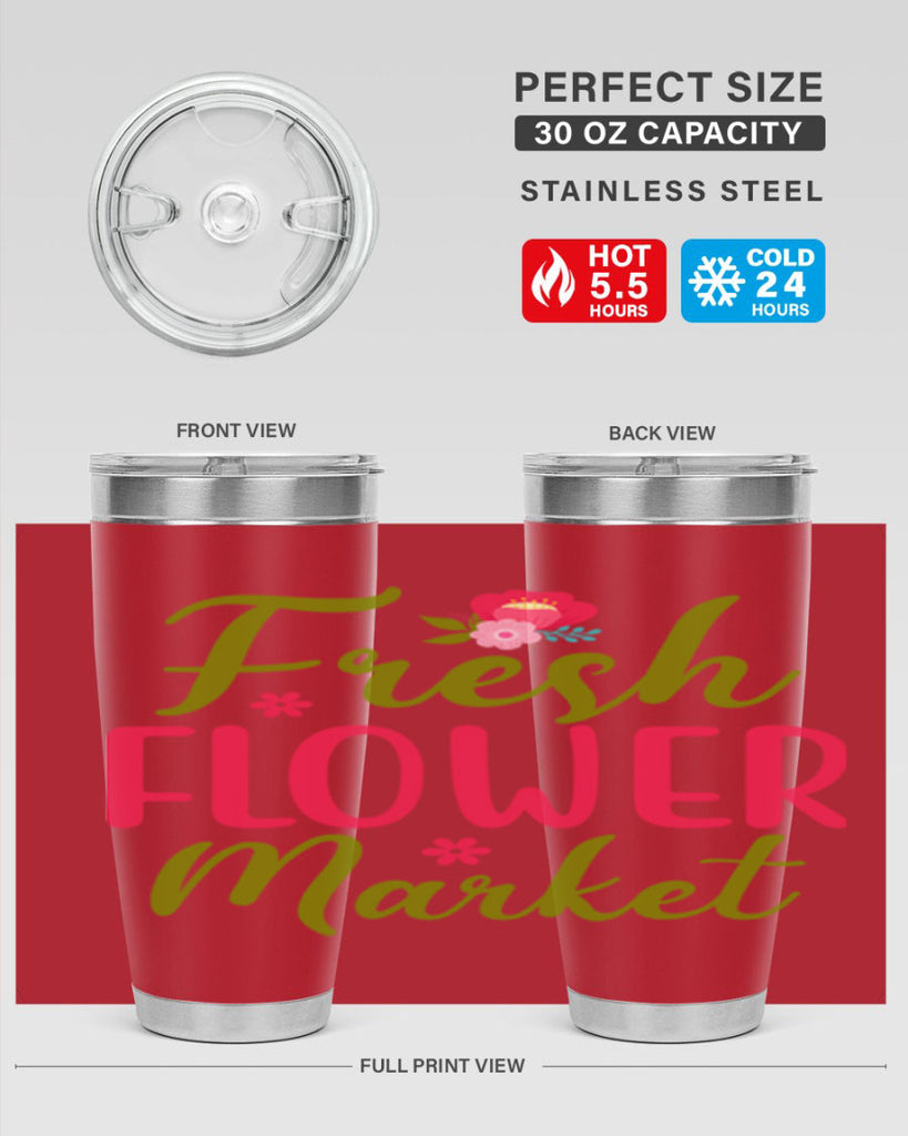 Fresh Flower Market 144#- spring- Tumbler