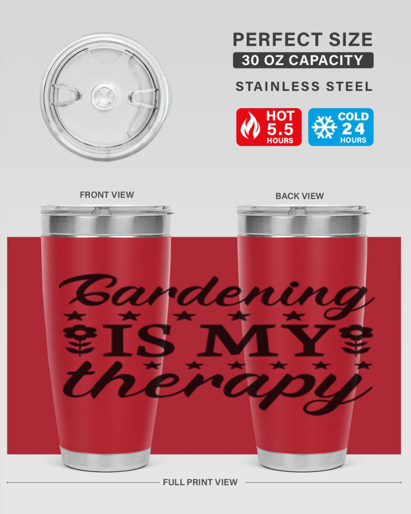 Gardening is my therapy  146#- spring- Tumbler