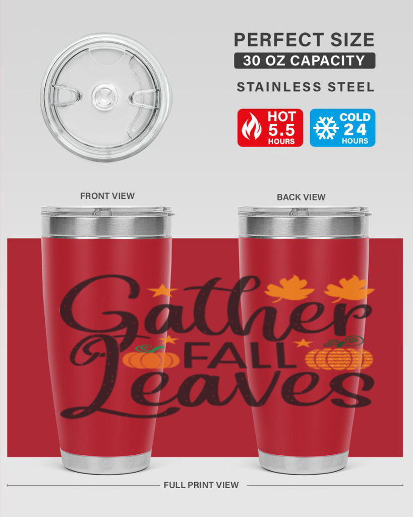 Gatherfallleaves 189#- fall- Tumbler
