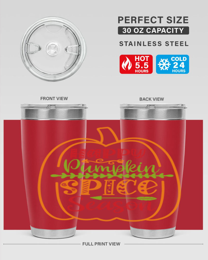 Happy Pumpkin Spice Season 243#- fall- Tumbler