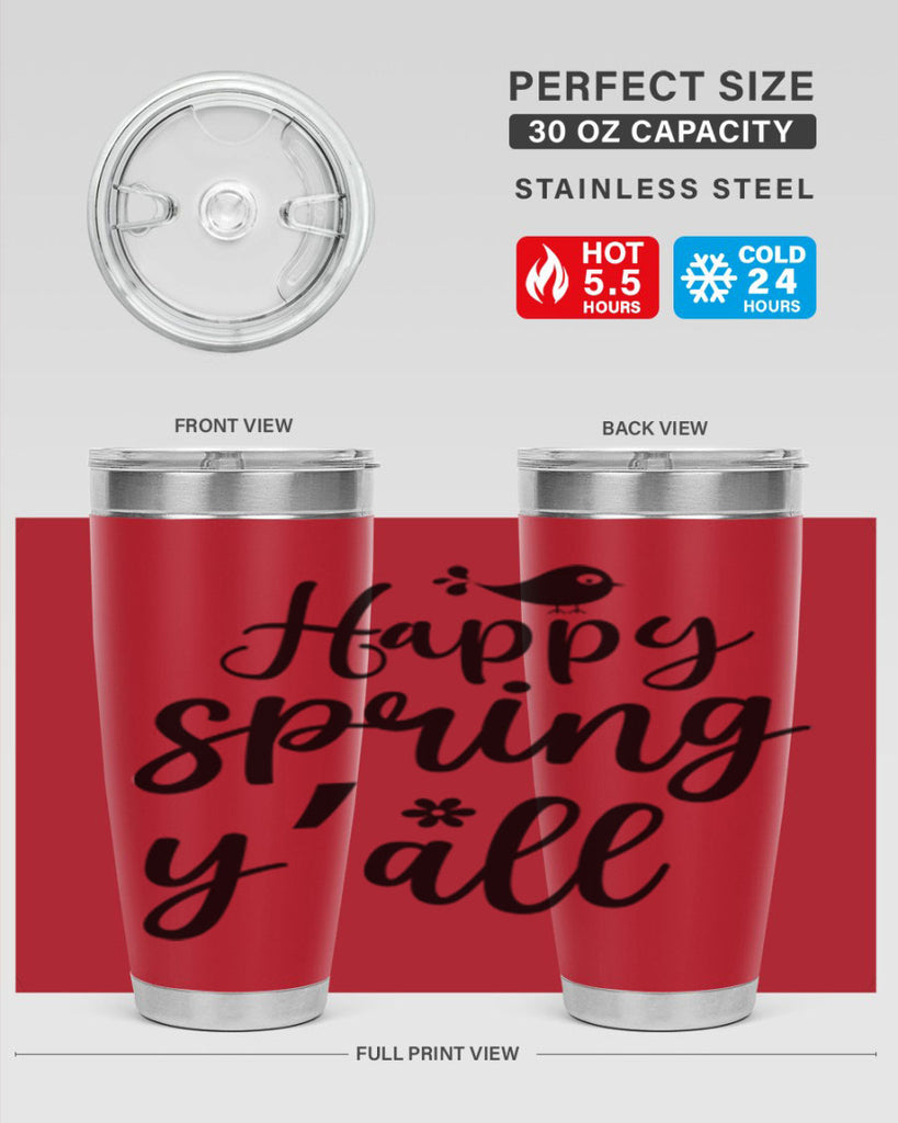 Happy Spring Y'all 167#- spring- Tumbler