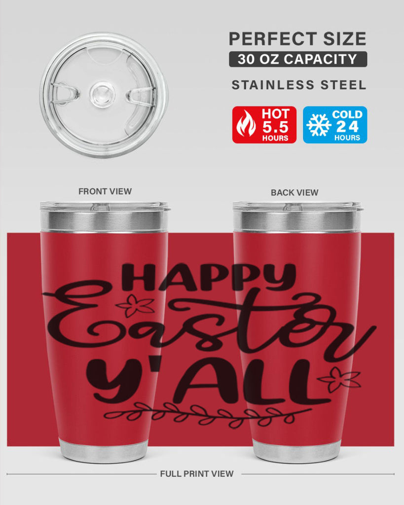 Happy easter yall  177#- spring- Tumbler