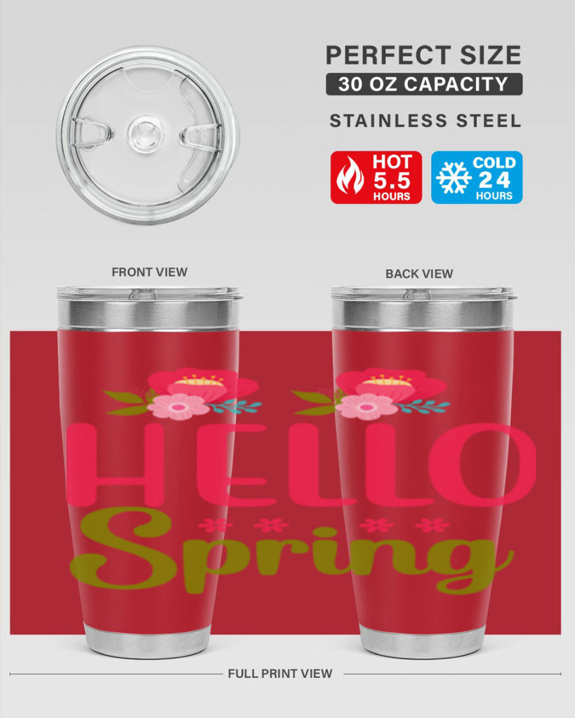 Hello Spring 186#- spring- Tumbler