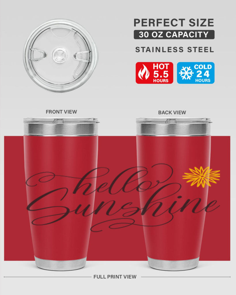 Hello Spring Lettering201#- spring- Tumbler