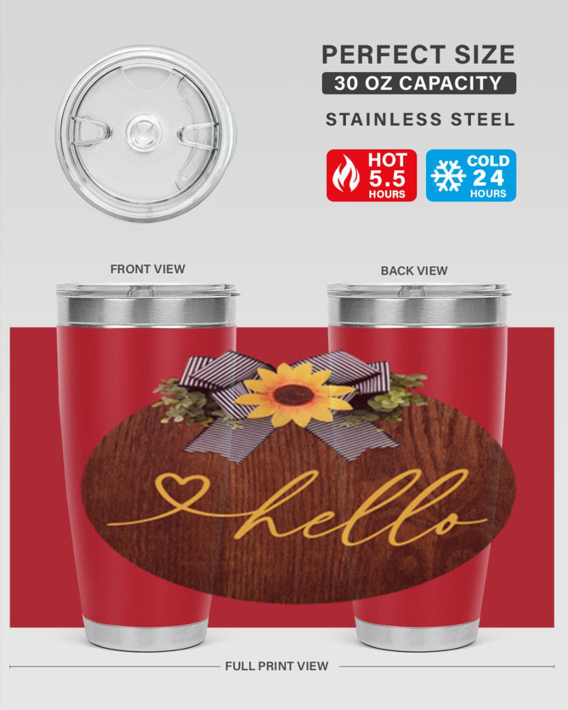 Hello heart Mockup182#- spring- Tumbler