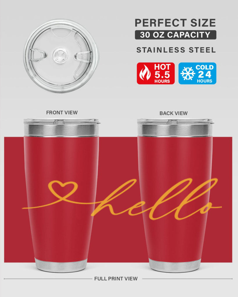 Hello heart183#- spring- Tumbler