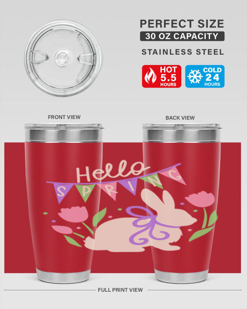 Hello spring bunny193#- spring- Tumbler