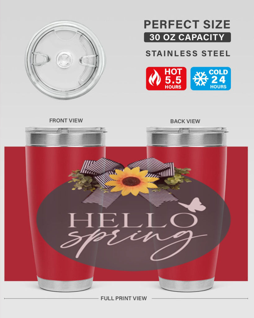 Hello spring butterfly Mockup194#- spring- Tumbler