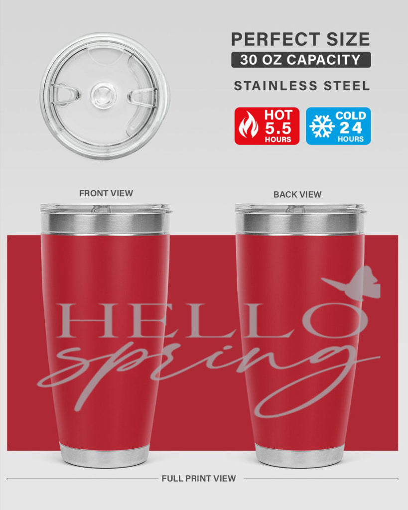 Hello spring butterfly195#- spring- Tumbler
