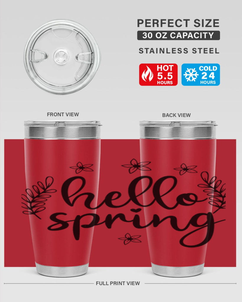 Hello spring design  221#- spring- Tumbler