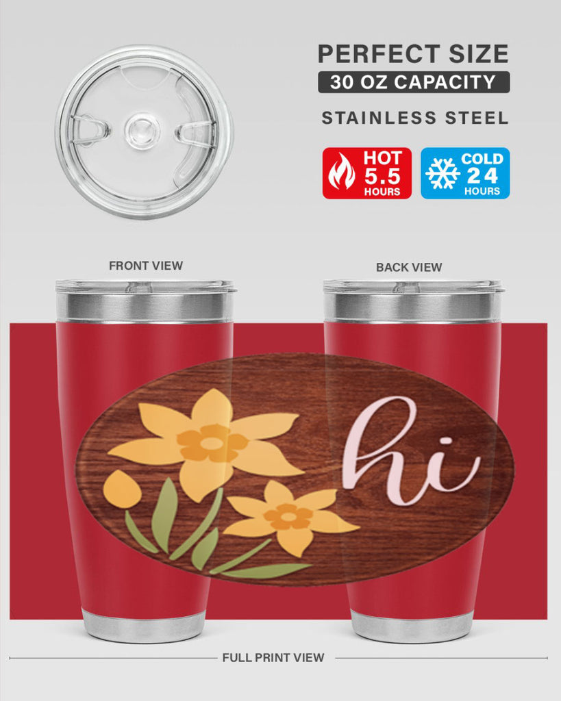 Hi daffodil flower Mockup235#- spring- Tumbler